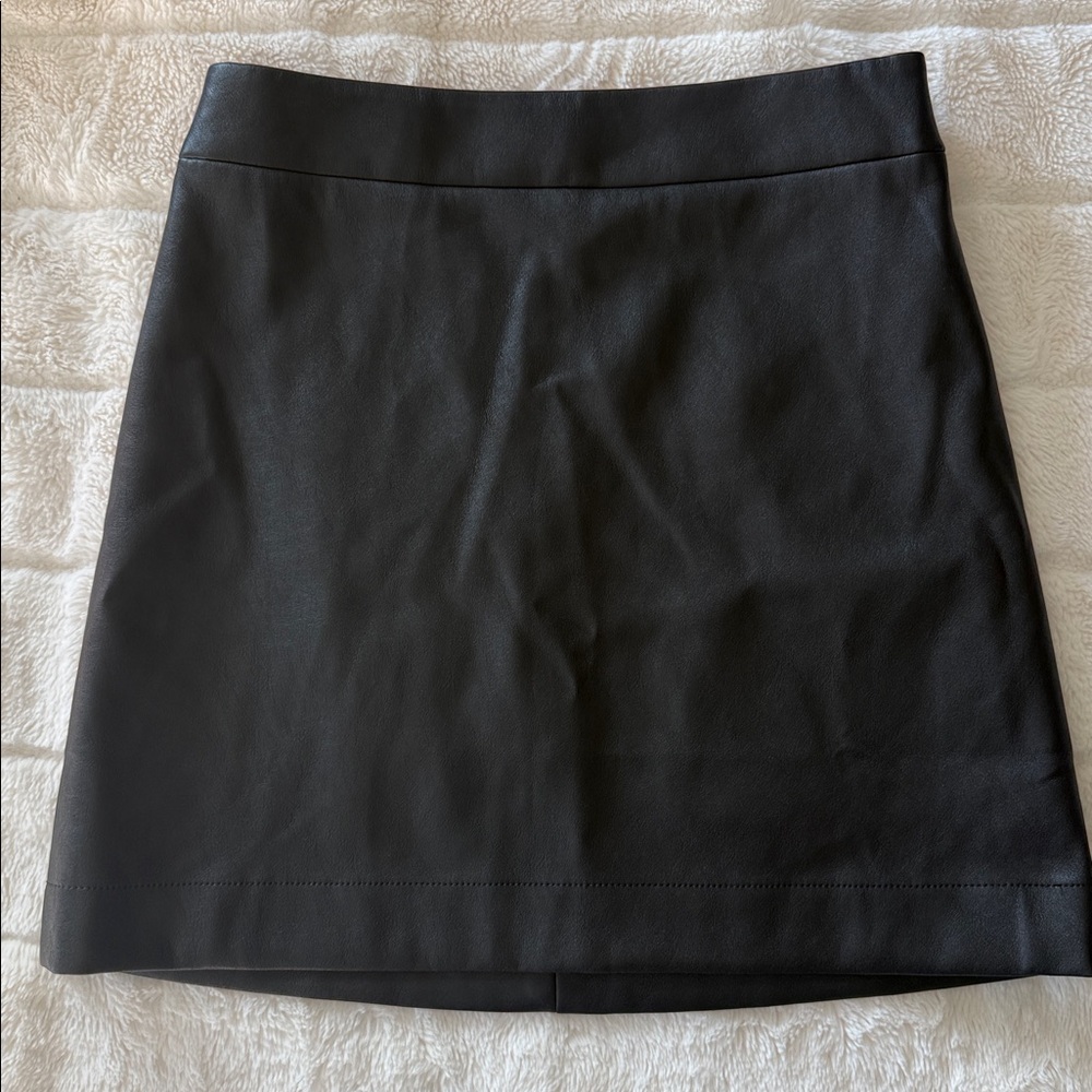 J. Crew Faux Leather Skirt